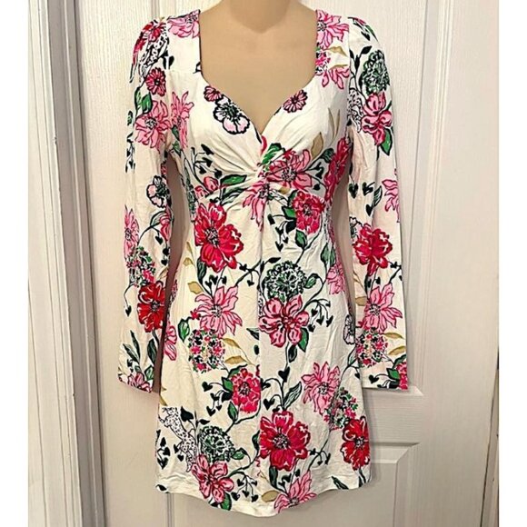 Lilly Pulitzer Anne Skirted Romper in Coconut Safari Sanctuary NWT - Size Medium - Picture 7 of 8